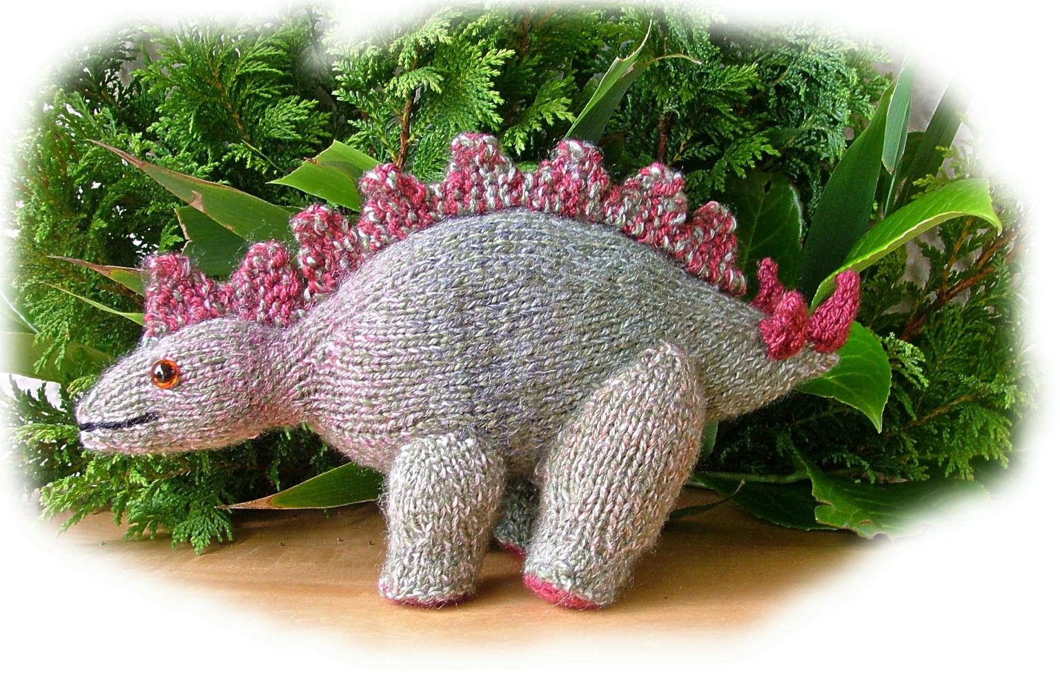 Stegosaurus Dinosaur Toy Knitting Pattern The Old Toy Knitting Shop 5000