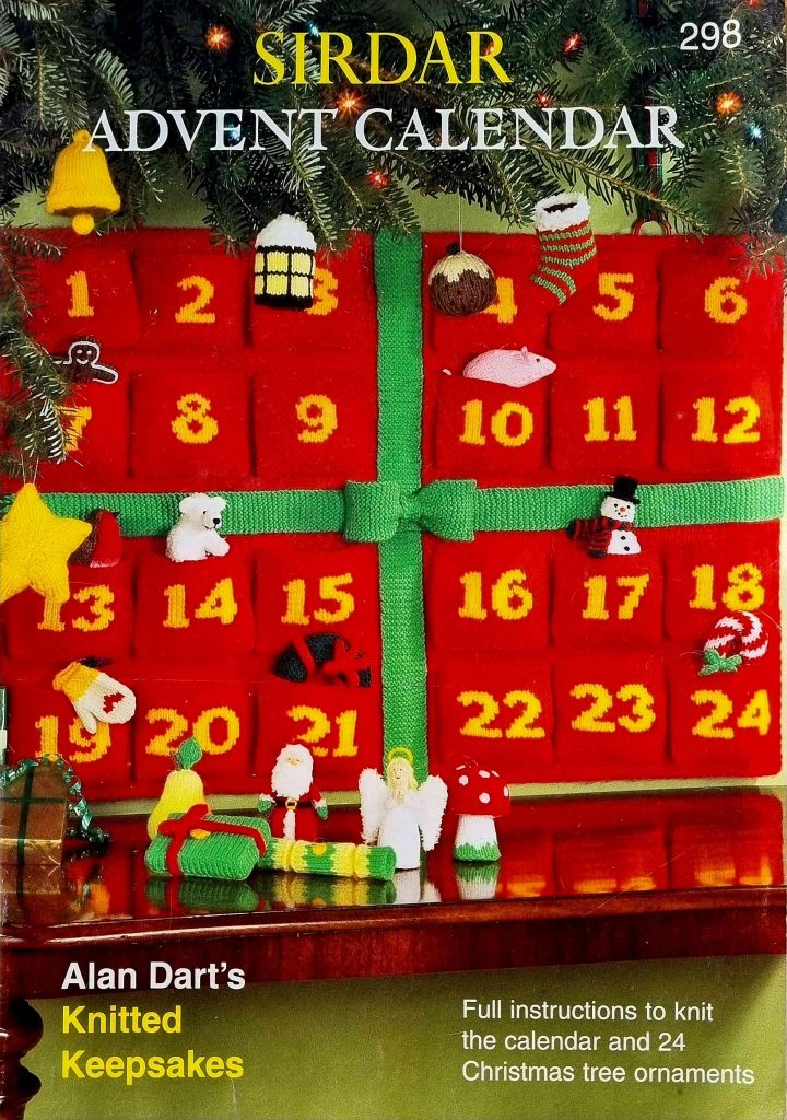 ALAN DART Advent Calendar knitting pattern The Old Toy Knitting Shop,