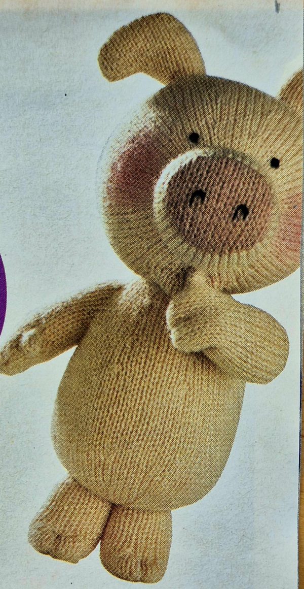 ALAN DART Arnold pig toy knitting pattern - Image 4