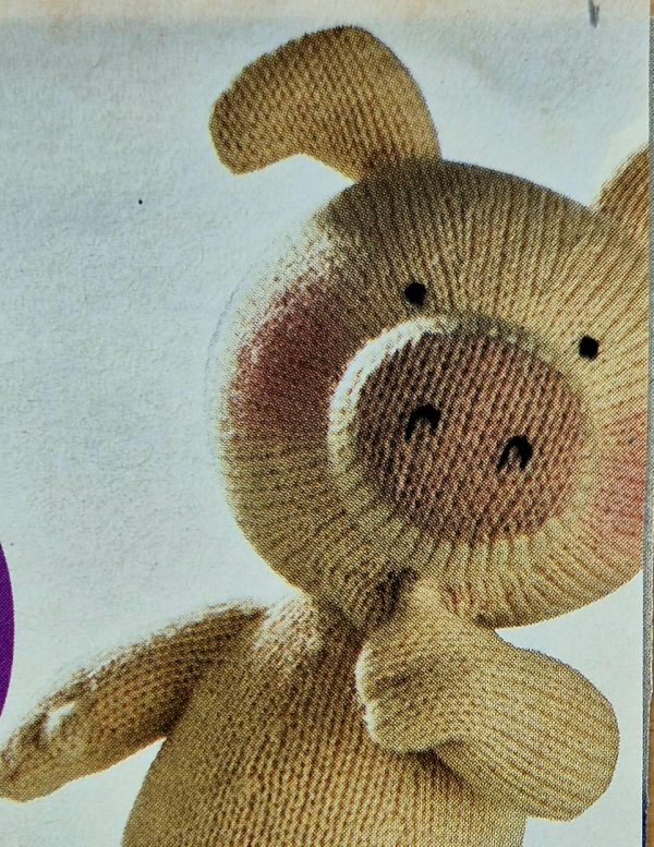 ALAN DART Arnold pig toy knitting pattern